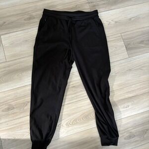 RACHEL ZOE Womens Black Jogger Pants Drawstring Waist Zip Pockets Size M